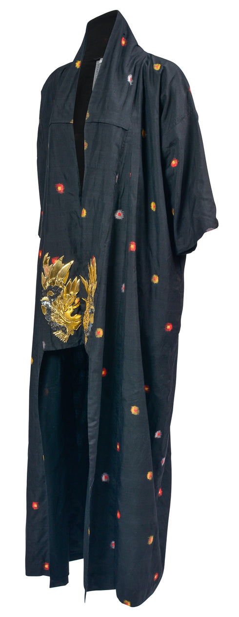 Crane Embroidered Kimono